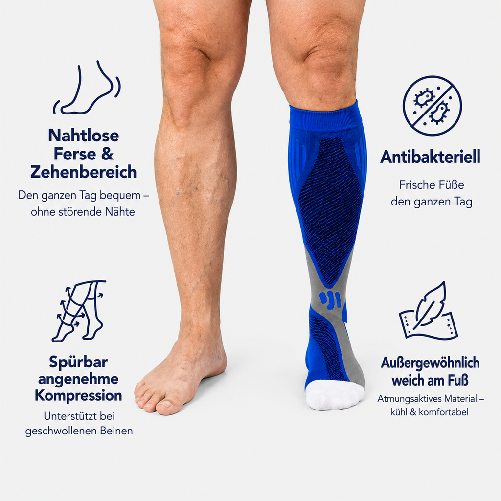 Kompressionssocken für leichte Beine